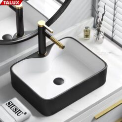 LAVABO ĐẶT BÀN SỨ CERAMIC MÀU XÁM LA-08Đ