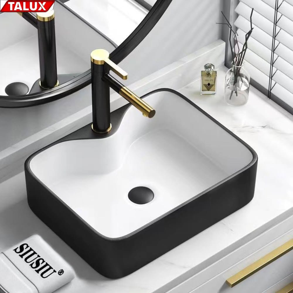 LAVABO ĐẶT BÀN SỨ CERAMIC MÀU XÁM LA-08Đ