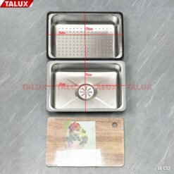 Alternative view of Chậu Rửa Chén 1 Hộc Đa Năng Inox 304 Cao Cấp CR-C52