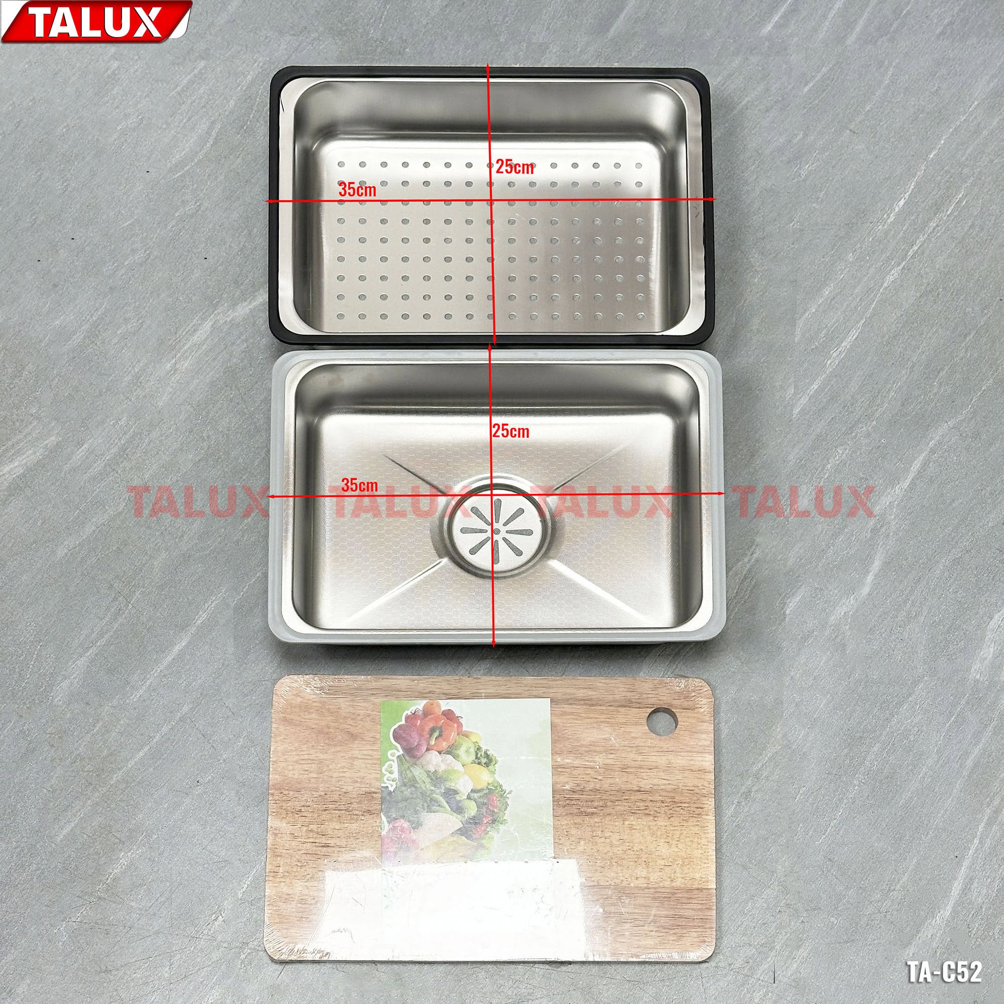 Chậu Rửa Chén 1 Hộc Đa Năng Inox 304 Cao Cấp CR-C52 - Ảnh 2