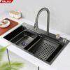 CR-C51 – CHẬU RỬA CHÉN 1 HỘC VÒI DÂY RÚT