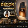 ĐÈN GẮN TƯỜNG DECOR HÌNH XOẮN ỐC