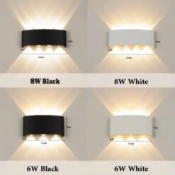Alternative view of ĐÈN HẮT TƯỜNG 6W – 8W 8 TIA HIỆN ĐẠI