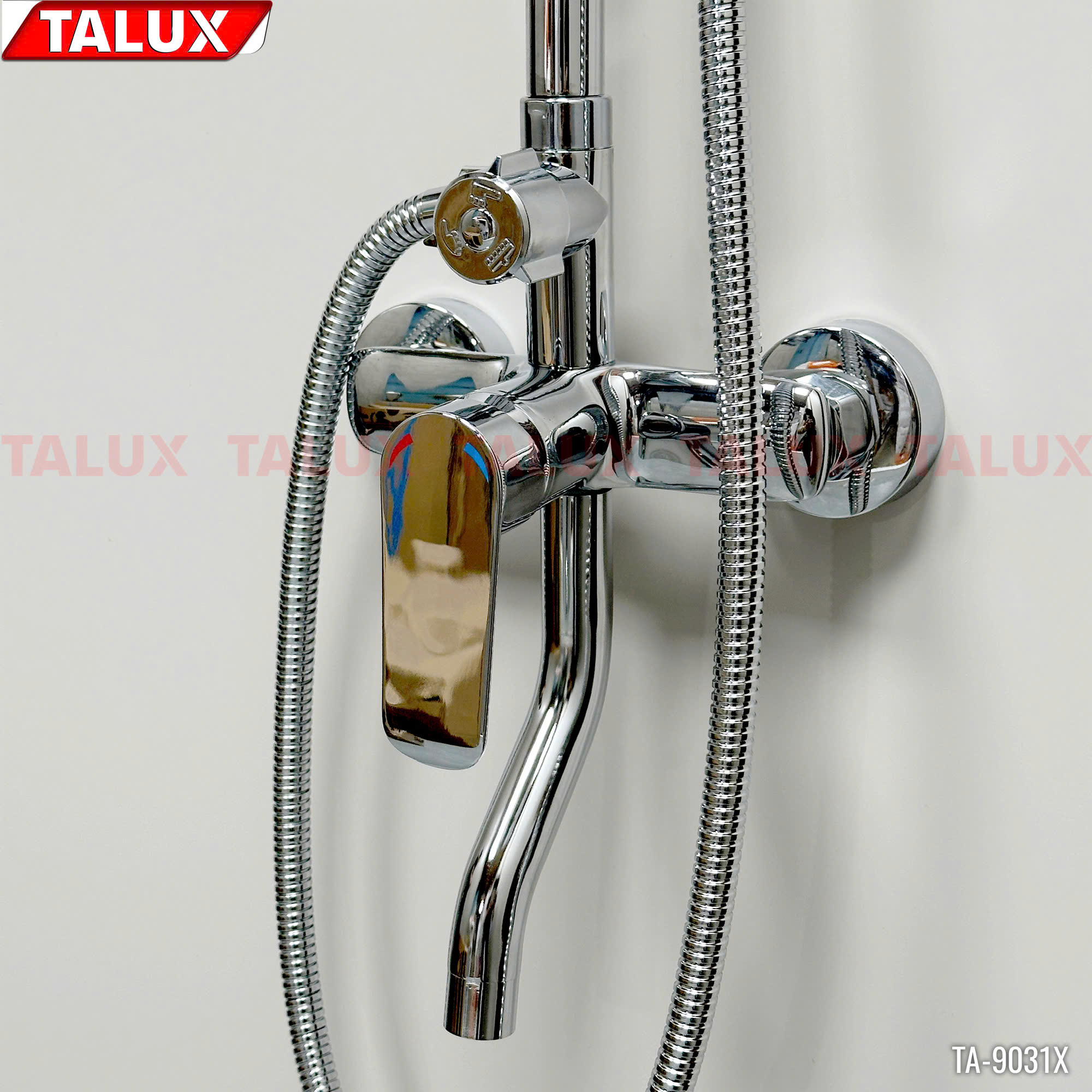 SEN CÂY TẮM ĐỨNG NÓNG LẠNH ĐỒNG THAU MẠ CROM 9031 - Ảnh 4
